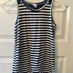 Haani Striped Tanktop with Crochet Upper Back Size 12